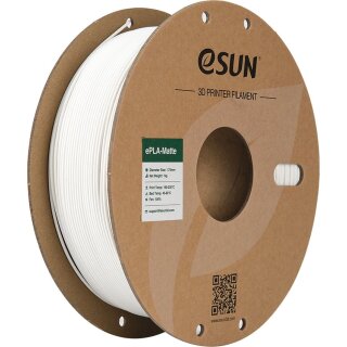 eSUN ePLA Matte Filament 1,75mm 1kg in Milchig-Weiß