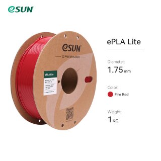 eSUN ePLA-Lite 1,75mm 1kg Signalrot