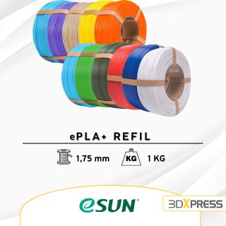 eSUN PLA+ 1,75mm 1kg Refill Filament in verschiedenen Farben