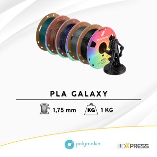 Polymaker PLA Galaxy 1,75mm 1kg verschiedene Farben