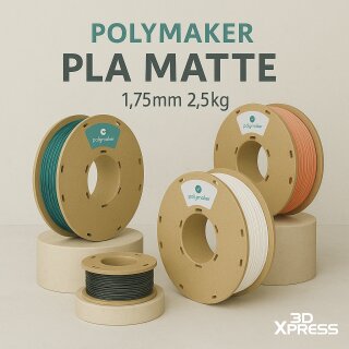 Polymaker PLA MATTE 1,75mm 2,5kg verschiedenen Farben