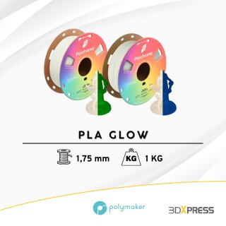 Polymaker PLA Glow 1,75mm 1kg verschiedene Farben