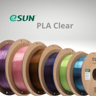 eSUN PLA clear 1,75mm 1kg verschiedene Farben