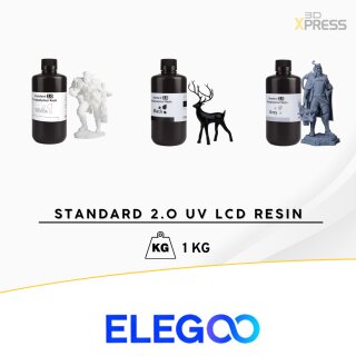 ELEGOO Standard 2.0 UV LCD Resin verschiedene Farben 1 kg